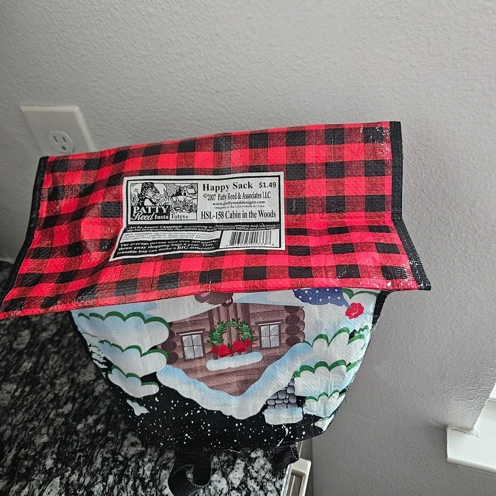 2007 Patty Reed InstaTotes Reusable Shopping Bag HSL-158 cabin‎ in the woods